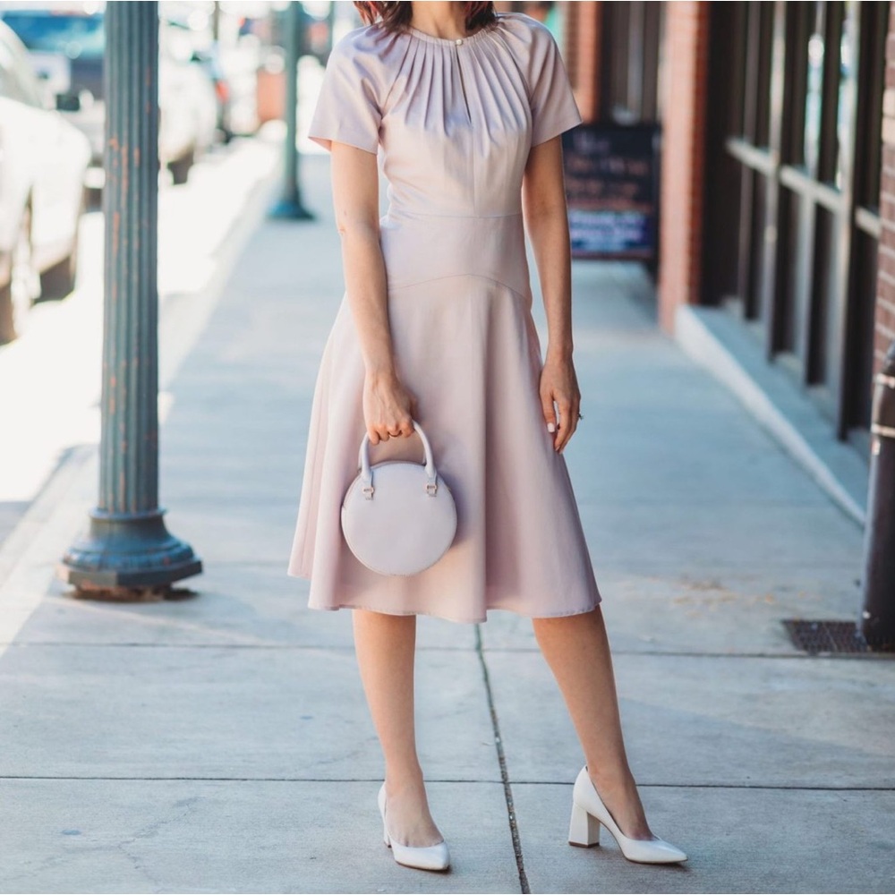 Gianni Bini Elegant Lavender Midi Dress- size 0 NWT